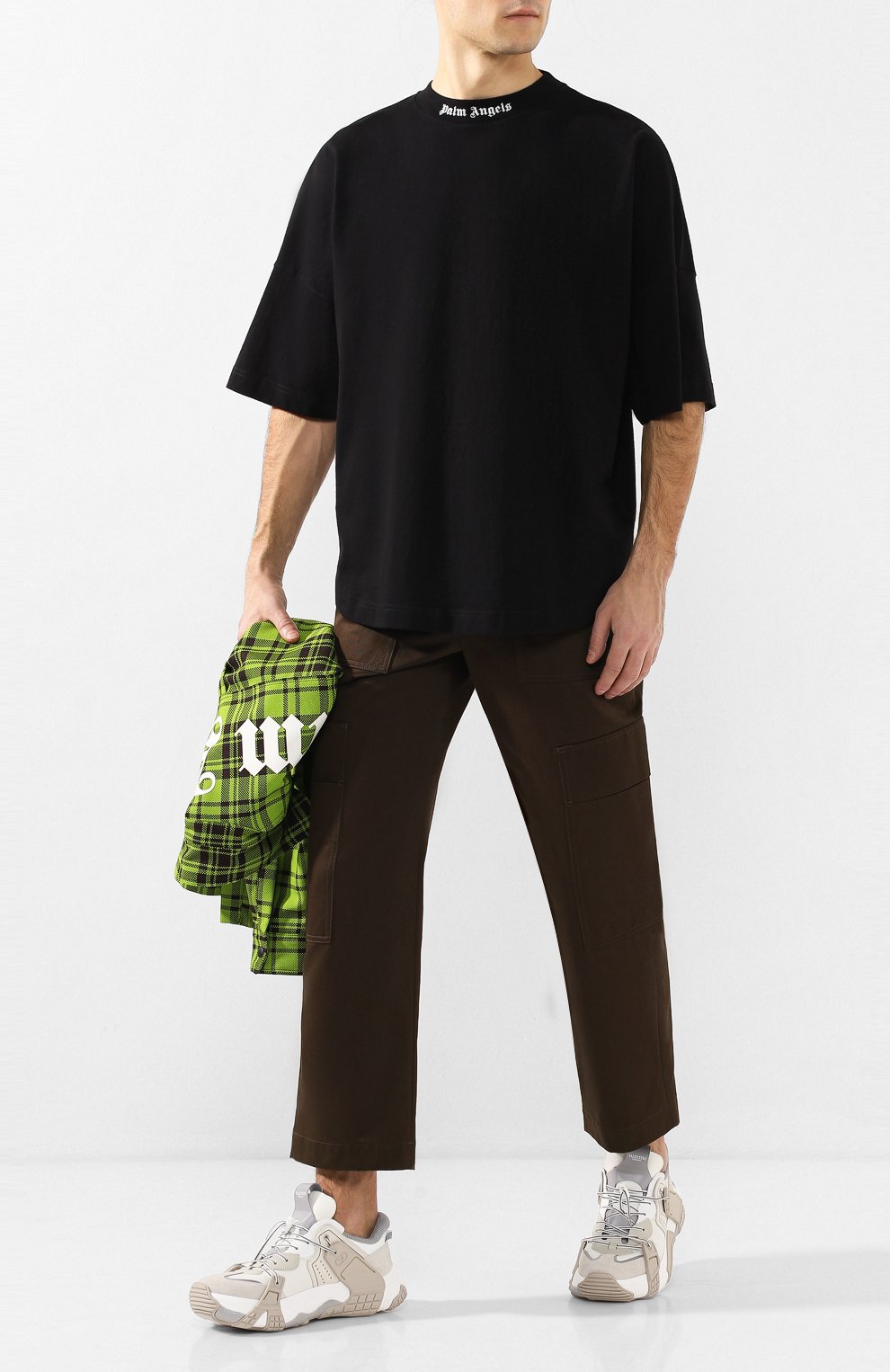 Хлопковая футболка PALM ANGELS, арт. PMAA002R204130351001, фото 2