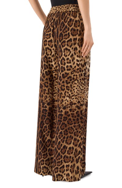 Шелковые брюки DOLCE & GABBANA, арт. FTDILT/FSADD, фото 4