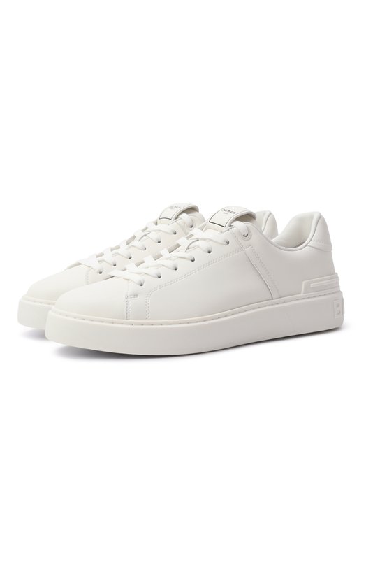 Кожаные кеды B-Court Balmain FN1VI690/LVTR Белый FN1VI690/LVTR