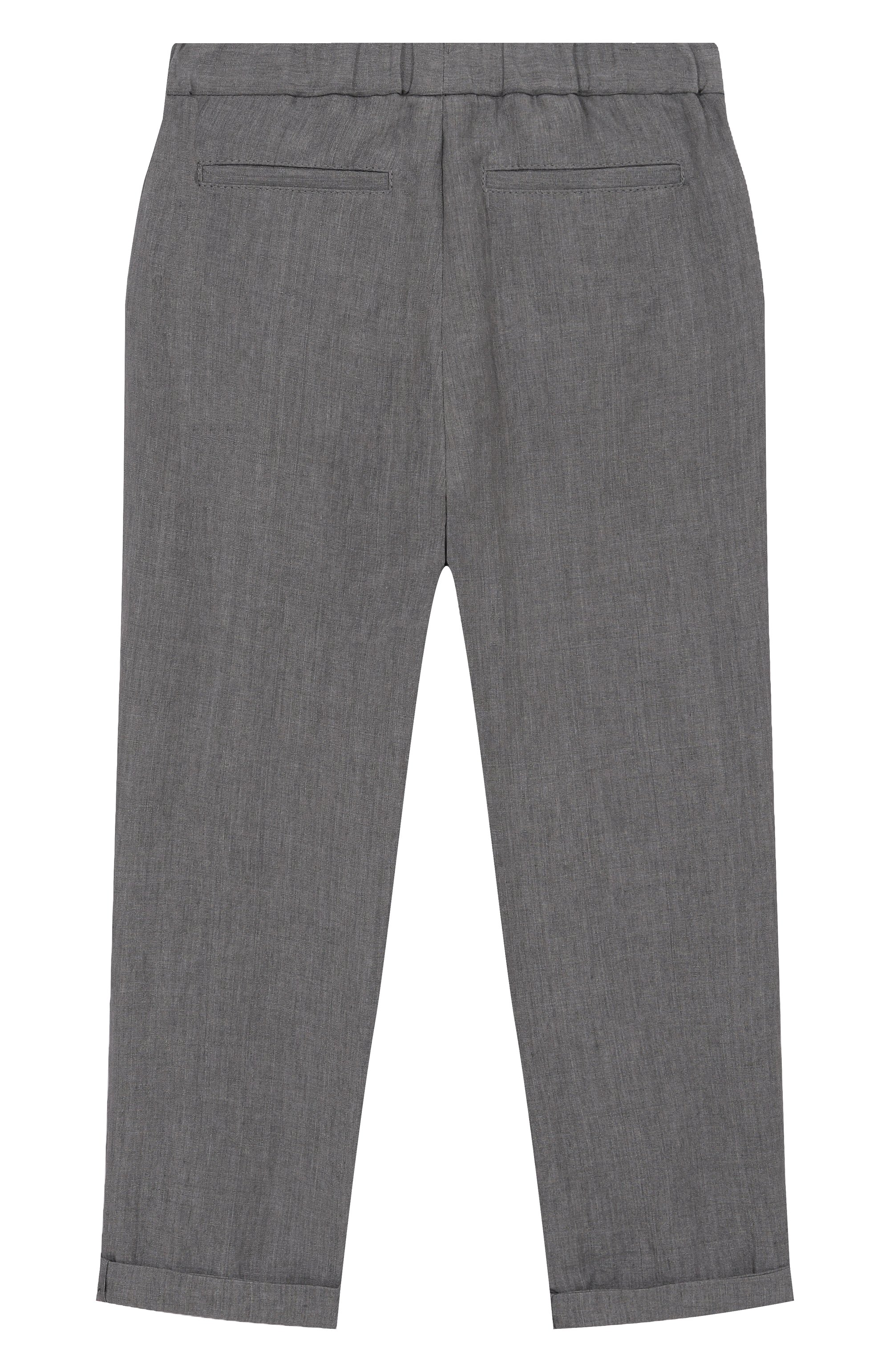 Льняные брюки BRUNELLO CUCINELLI, арт. BH249P113A, фото 2