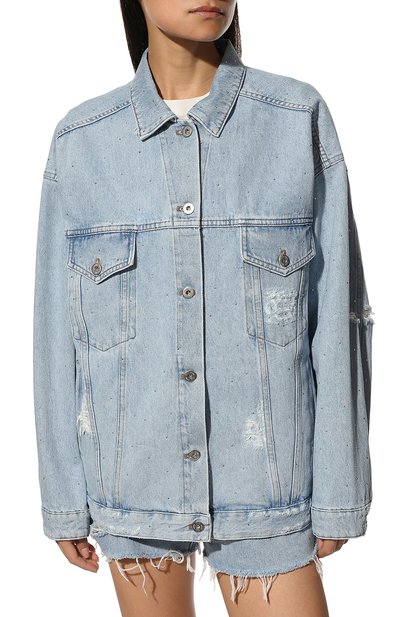 Джинсовая куртка MIU MIU, арт. GWB134-10B7-F0008, фото 3