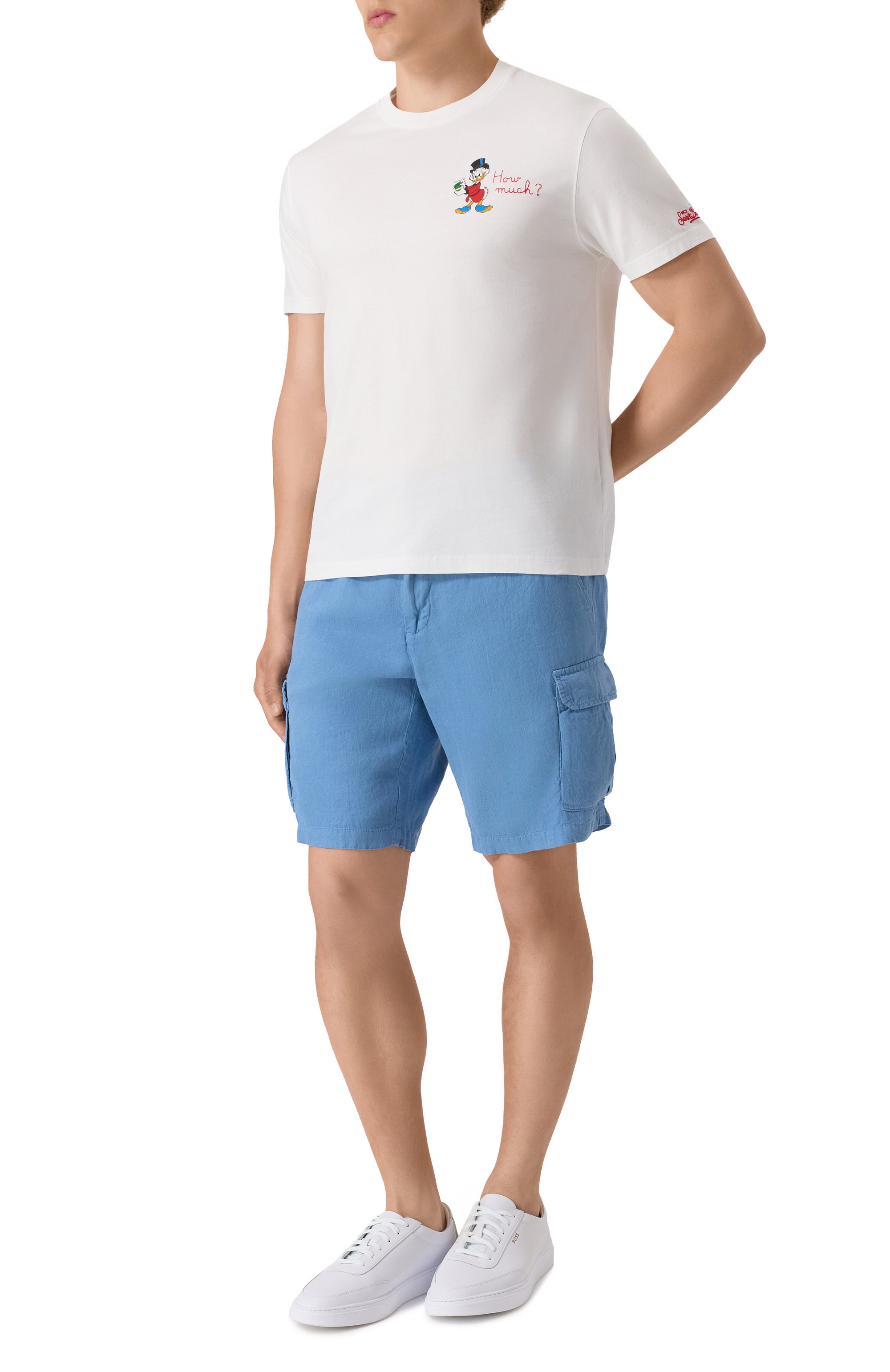 Льняные шорты MC2 SAINT BARTH, арт. STBM R0DI/01964H, фото 2