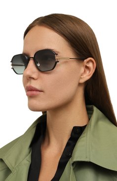 Женские солнцезащитные очки SATO EYEWEAR черного цвета, арт. ENIR/S406 | Фото 2 (Кросс-КТ: С/з-унисекс; Региональные ограничения белый список (Axapta Mercury): Не проставлено; Нос: Не проставлено; Тип очков: С/з; Материал: Металл; Оптика Гендер: оптика-унисекс; Очки форма: Прямоугольные)