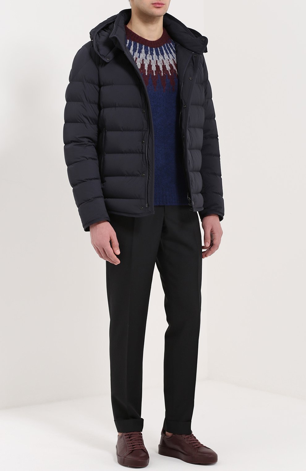 Стеганый пуховик nazaire на кнопках с капюшоном MONCLER, арт. B2-091-41847-95-53132, фото 2