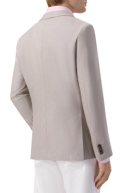 Пиджак из шелка и шерсти CORNELIANI светло-бежевого цвета по цене 129500 руб., арт. 27X002/2718288, фото 4 Пиджак из шелка и шерсти CORNELIANI, арт. 27X002/2718288, фото 4