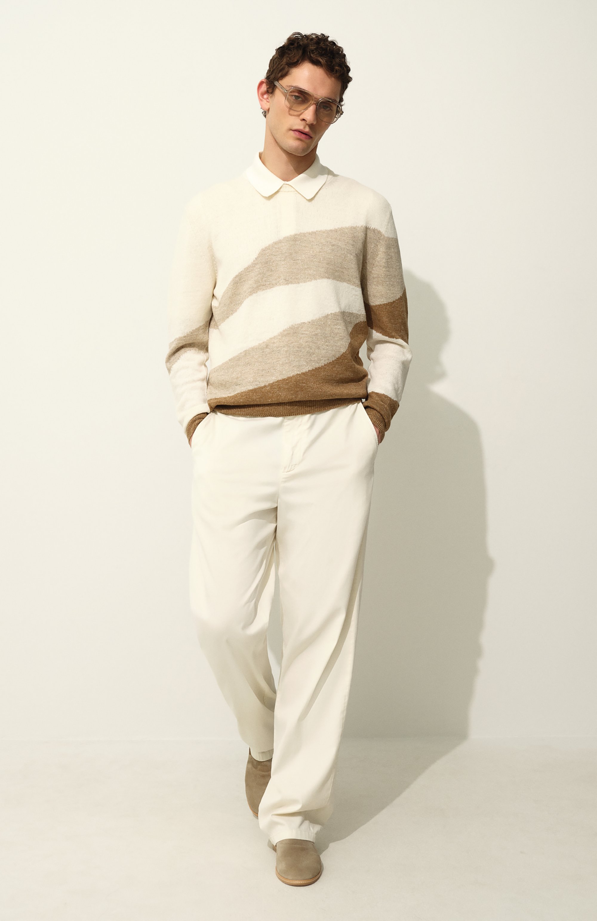 Джемпер изо льна и хлопка CORNELIANI, арт. 25M578-2525157, фото 7