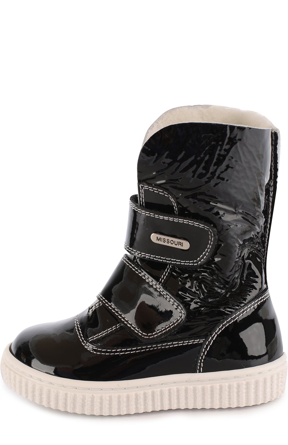 Лаковые сапоги с застежками велькро и внутренней меховой отделкой MISSOURI, арт. 2954Z/18-26, фото 2