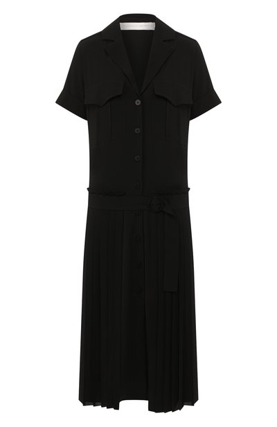 Женское платье-миди VICTORIA, VICTORIA BECKHAM, арт. DRVV 677 PAW19 TEXTURED CREPE