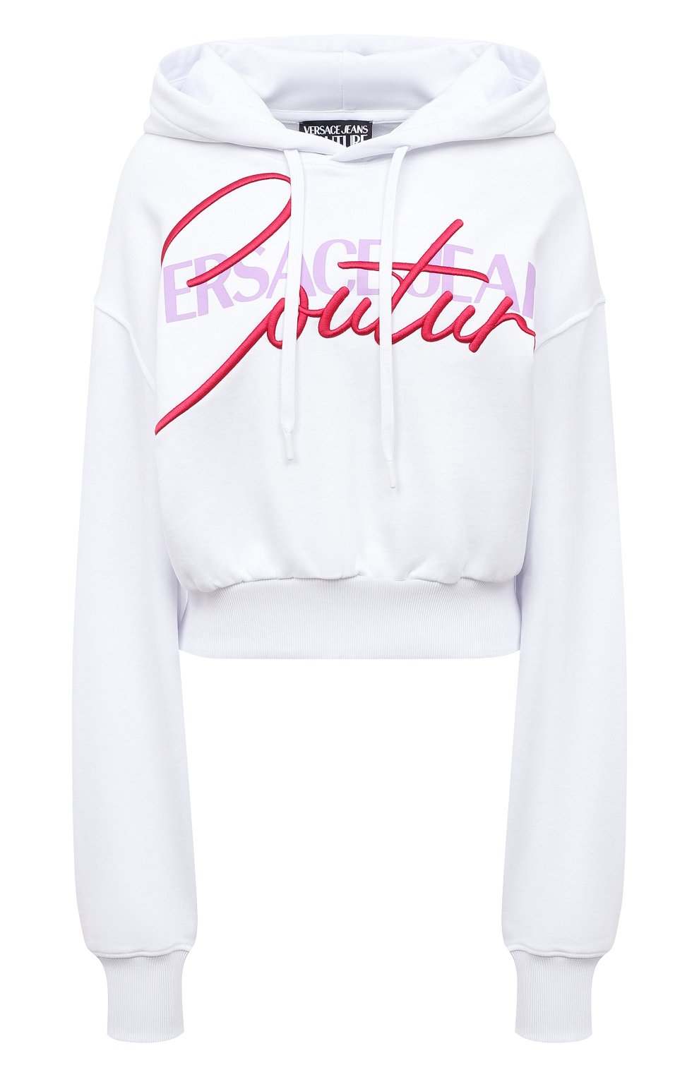 Хлопковое худи VERSACE JEANS COUTURE белого цвета по цене 31700 руб., арт. 72HAIT07-72DP314 6 EMBR0 C0TT0N FLEECE WHITE/CF01T, фото 1 Хлопковое худи VERSACE JEANS COUTURE, арт. 72HAIT07-72DP314 6 EMBR0 C0TT0N FLEECE WHITE/CF01T, фото 1