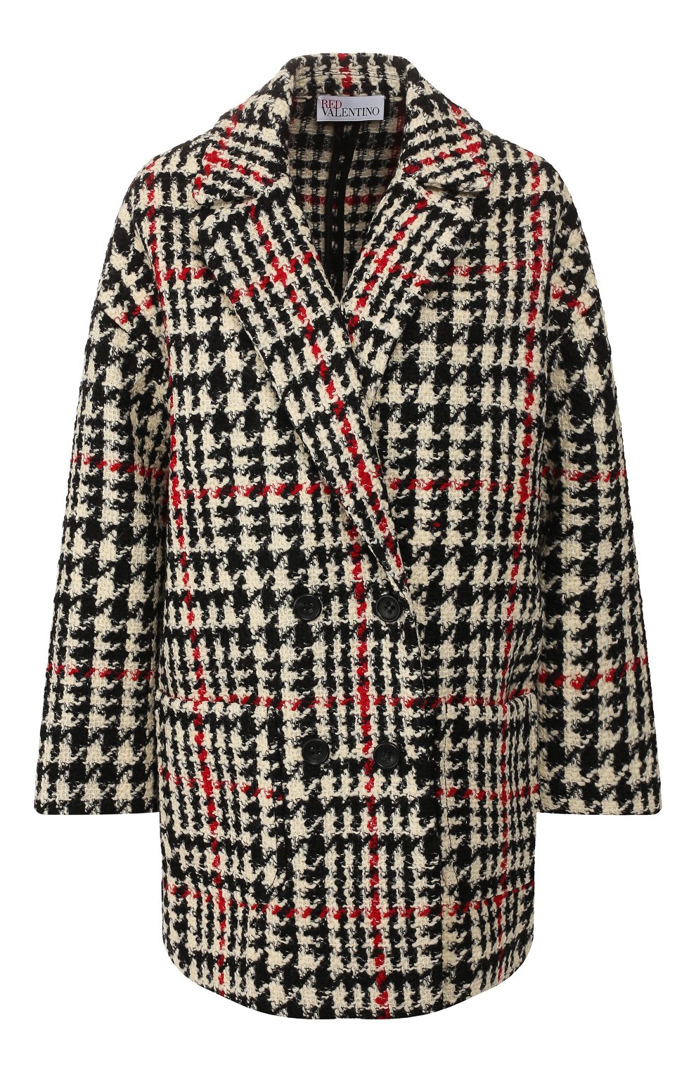 Шерстяное пальто REDVALENTINO разноцветного цвета по цене 51700 руб., арт. SR3CAA82/499, фото 1 Шерстяное пальто REDVALENTINO, арт. SR3CAA82/499, фото 1