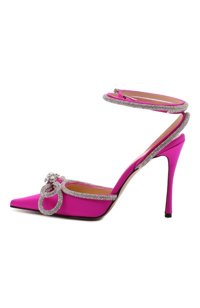 Текстильные туфли double bow 110 MACH & MACH, арт. R21-2101 SILK SATIN, фото 3