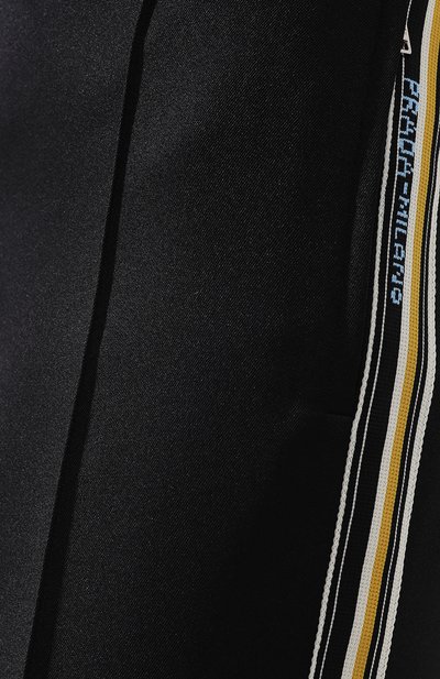 Брюки с эластичным поясом и контрастными лампасами PRADA, арт. 22Z725-1N8M-F0002, фото 5