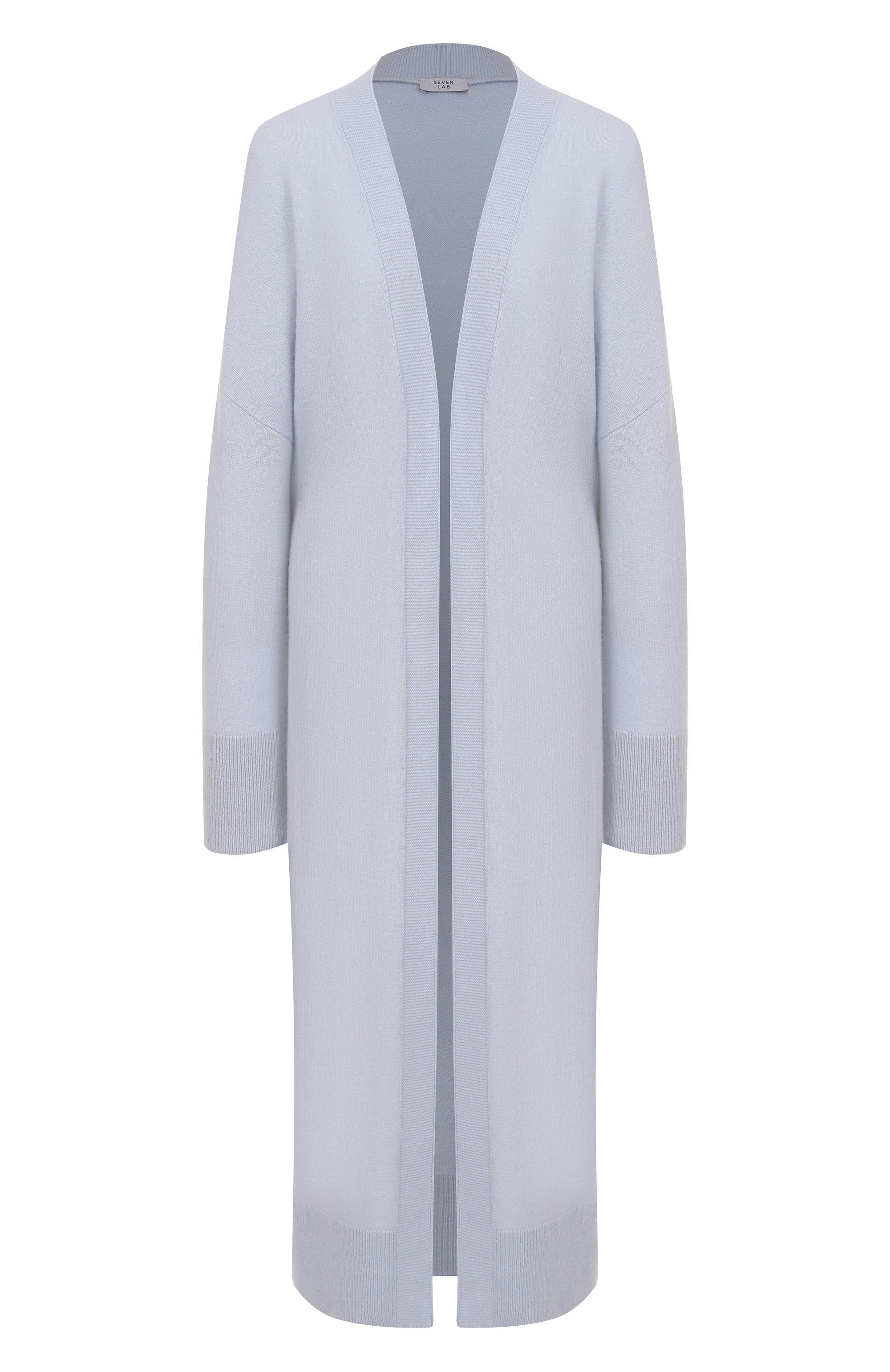 Кашемировый кардиган SEVEN LAB голубого цвета по цене 45150 руб., арт. SHH.33.400.566, фото 1 Кашемировый кардиган SEVEN LAB, арт. SHH.33.400.566, фото 1