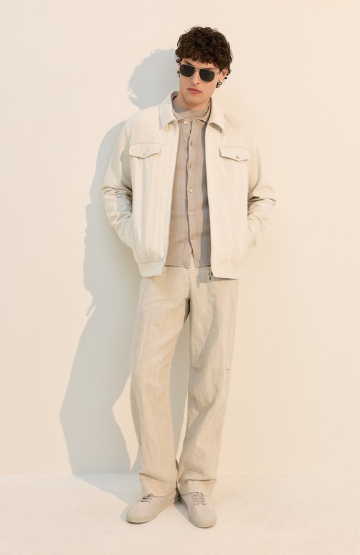 Замшевые кеды Giorgio Armani GM003225/AF20839 Серый  GM003225/AF20839 Фото 6