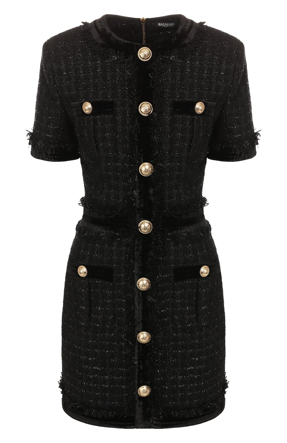 Платье BALMAIN черного цвета по цене 238500 руб., арт. SF16150/226C, фото 1 Платье BALMAIN, арт. SF16150/226C, фото 1