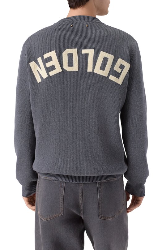 Хлопковый джемпер Golden Goose Deluxe Brand GMP00841.P000662 Серый  GMP00841.P000662 Фото 4