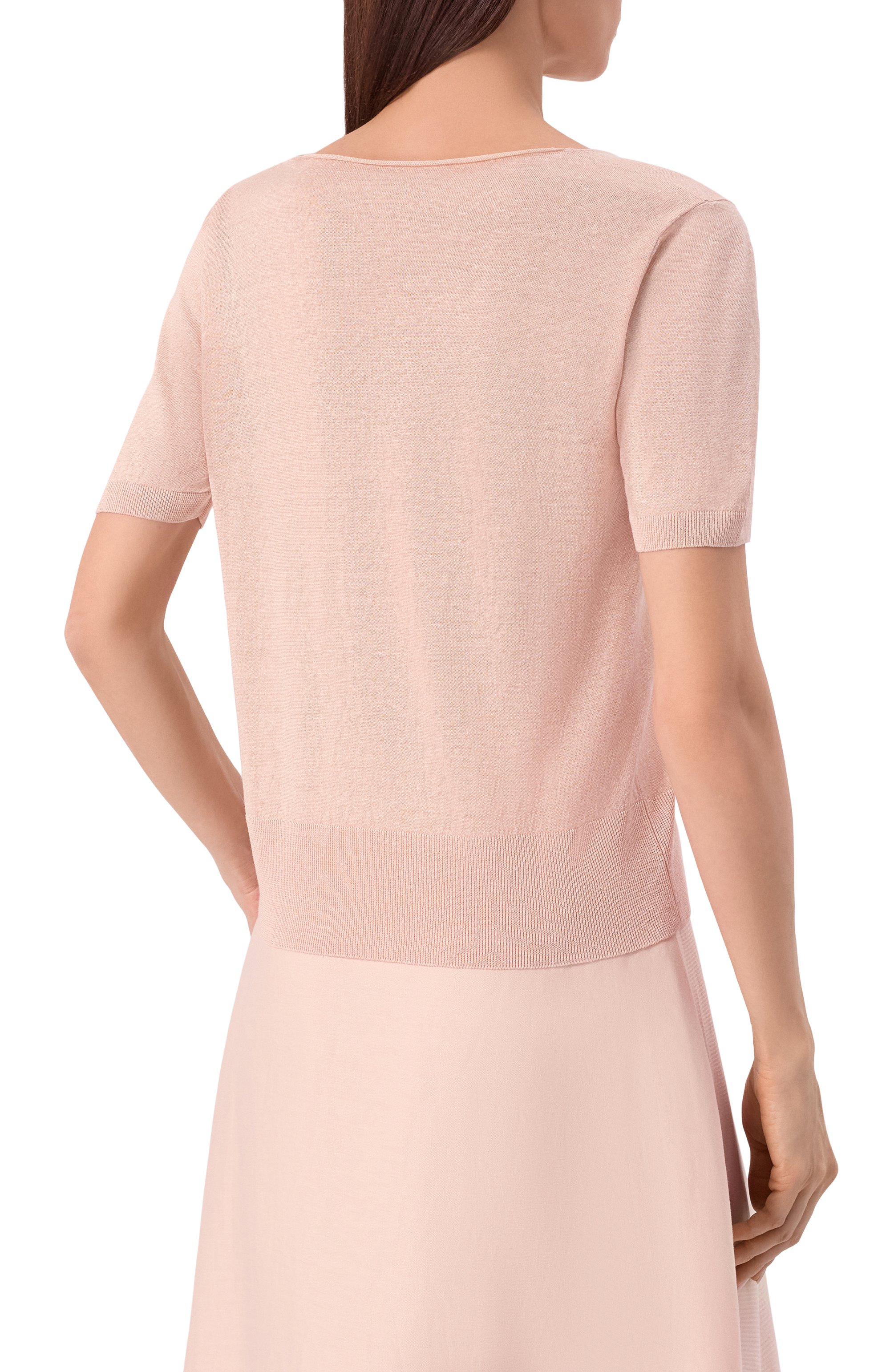 Пуловер изо льна и шелка AGNONA, арт. K011025E/0L180PE, фото 4