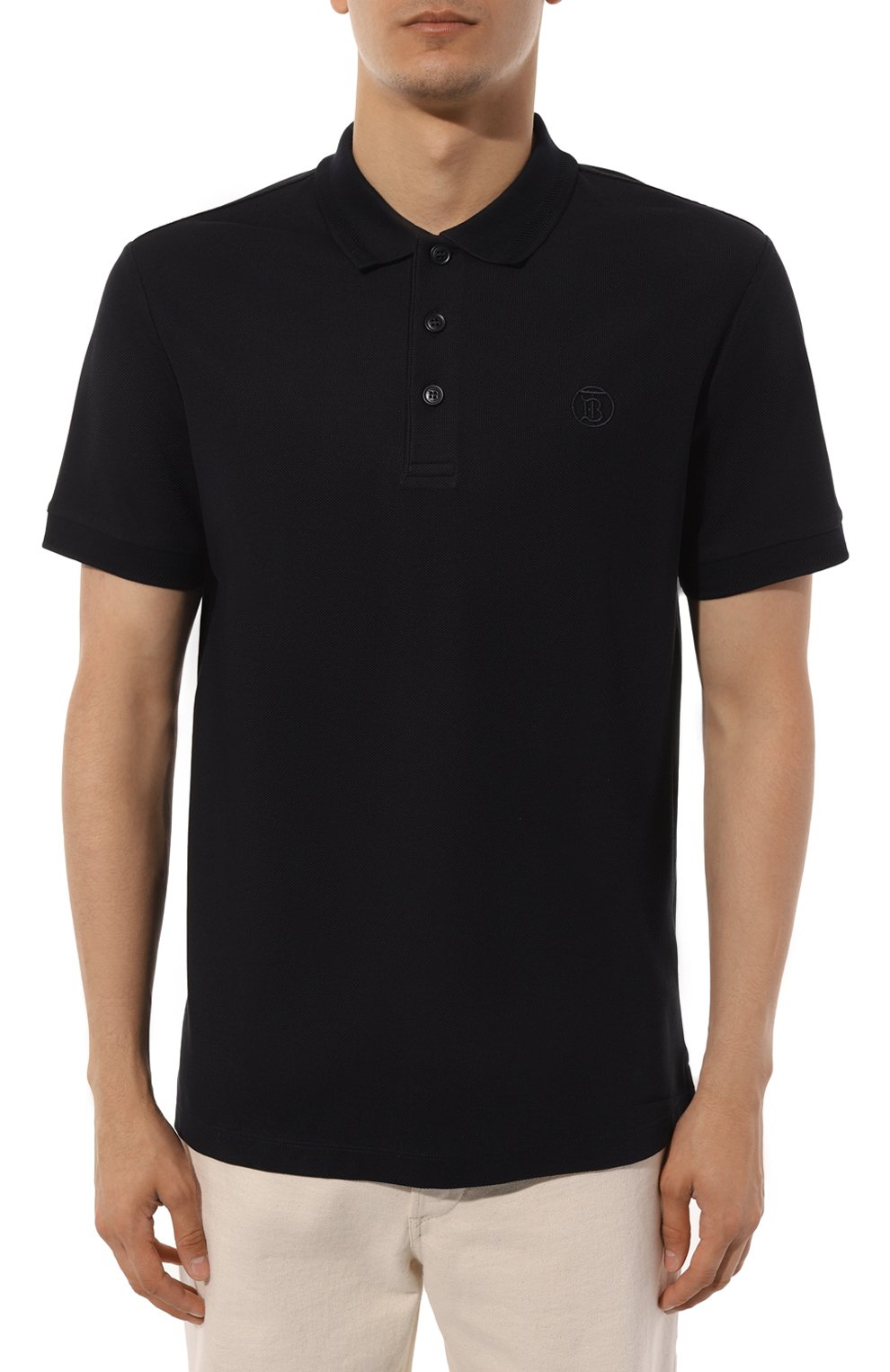 Хлопковое поло BURBERRY, арт. 8084021, фото 3