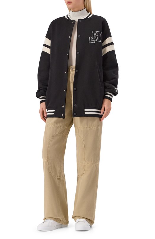 Хлопковый бомбер HINNOMINATE HMABW02071 Чёрный  HMABW02071 Фото 2