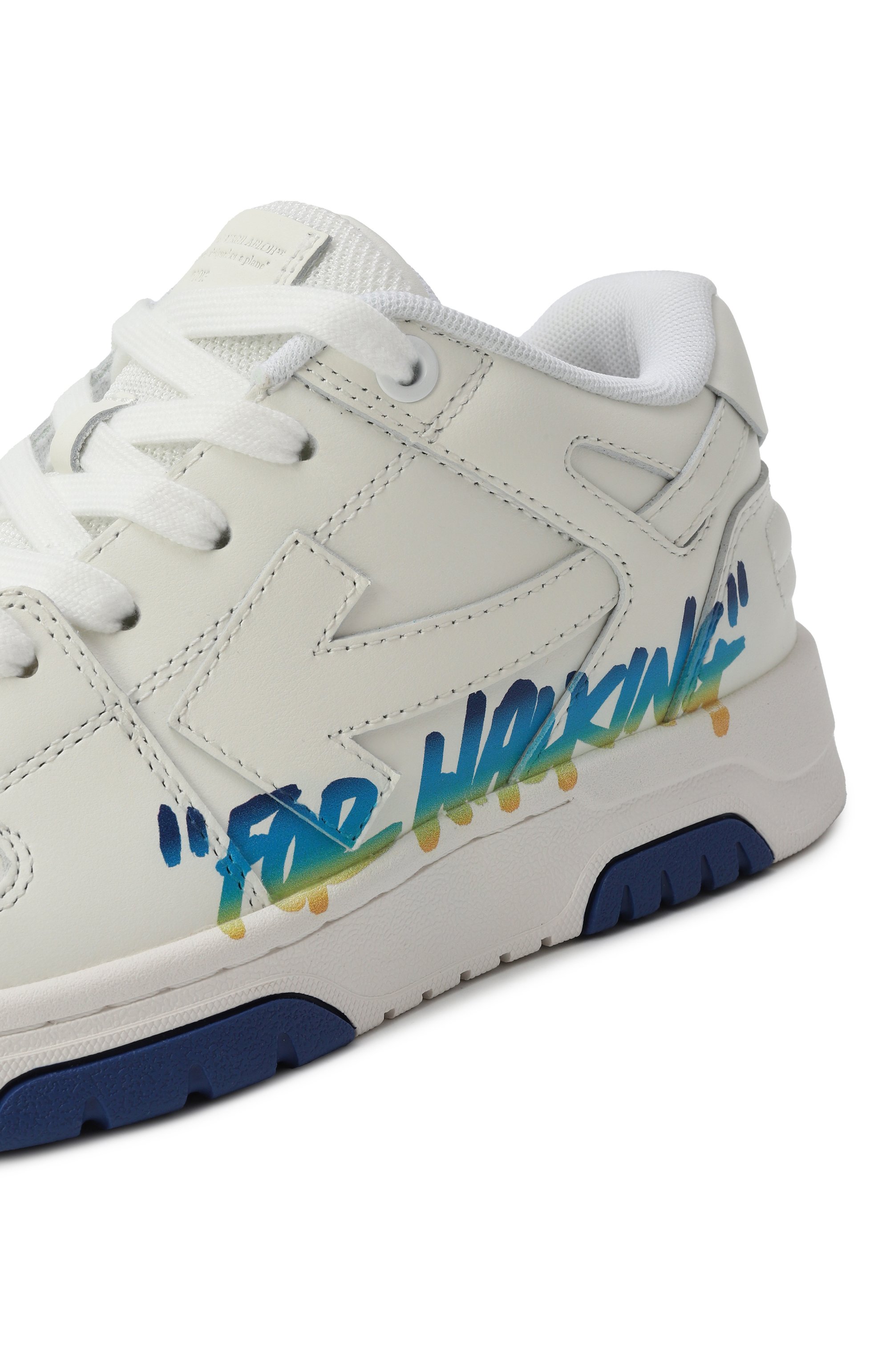 Кожаные кеды out of office OFF-WHITE, арт. 0BIA011S25LEA002/34-36, фото 5