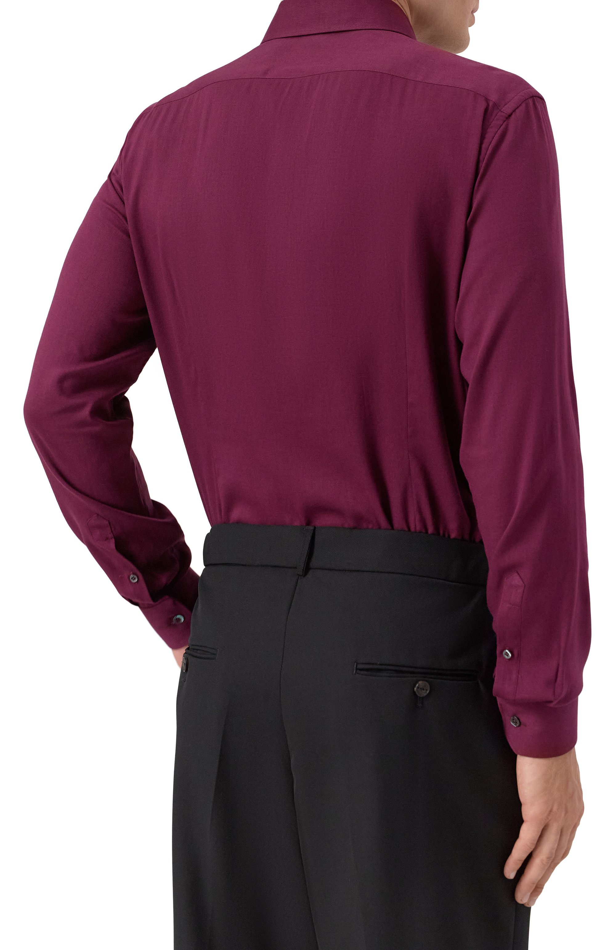 Сорочка из хлопка и вискозы CORNELIANI, арт. 26P002-2611300, фото 4