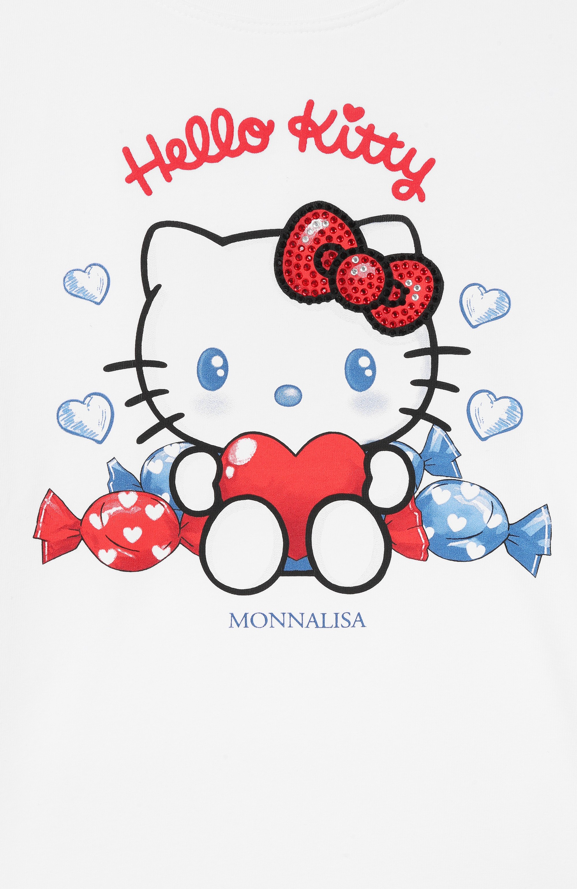 Хлопковая футболка MONNALISA, арт. 11G618, фото 3