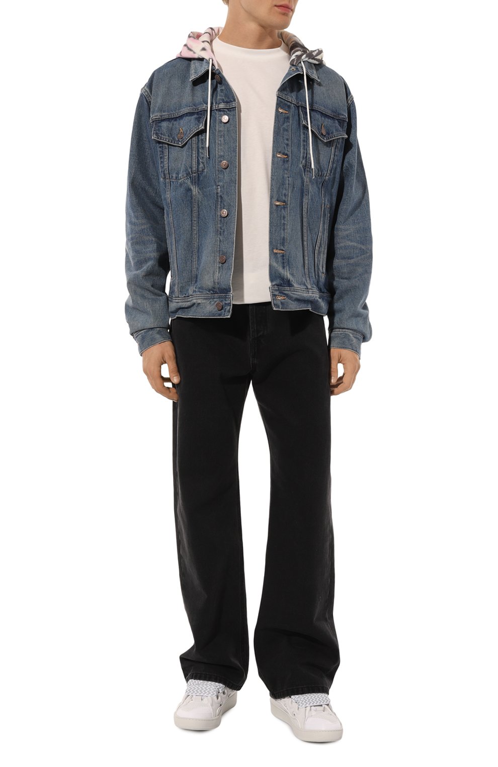 Комбинированные кеды curb LANVIN, арт. FM-SKDM02-DRCY-P23, фото 2