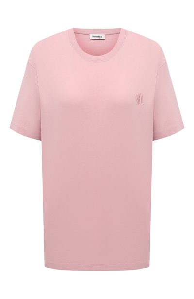 Женская хлопковая футболка NANUSHKA, арт. REECE_PINK_0RGANIC JERSEY