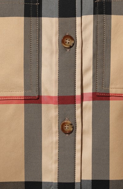 Хлопковая рубашка BURBERRY, арт. 8071340, фото 5