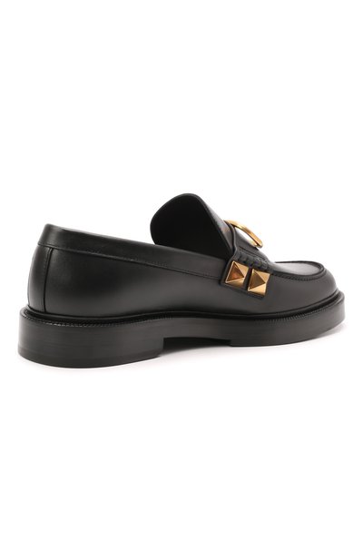 Кожаные лоферы stud sign VALENTINO, арт. XY2S0F09/ELI, фото 5