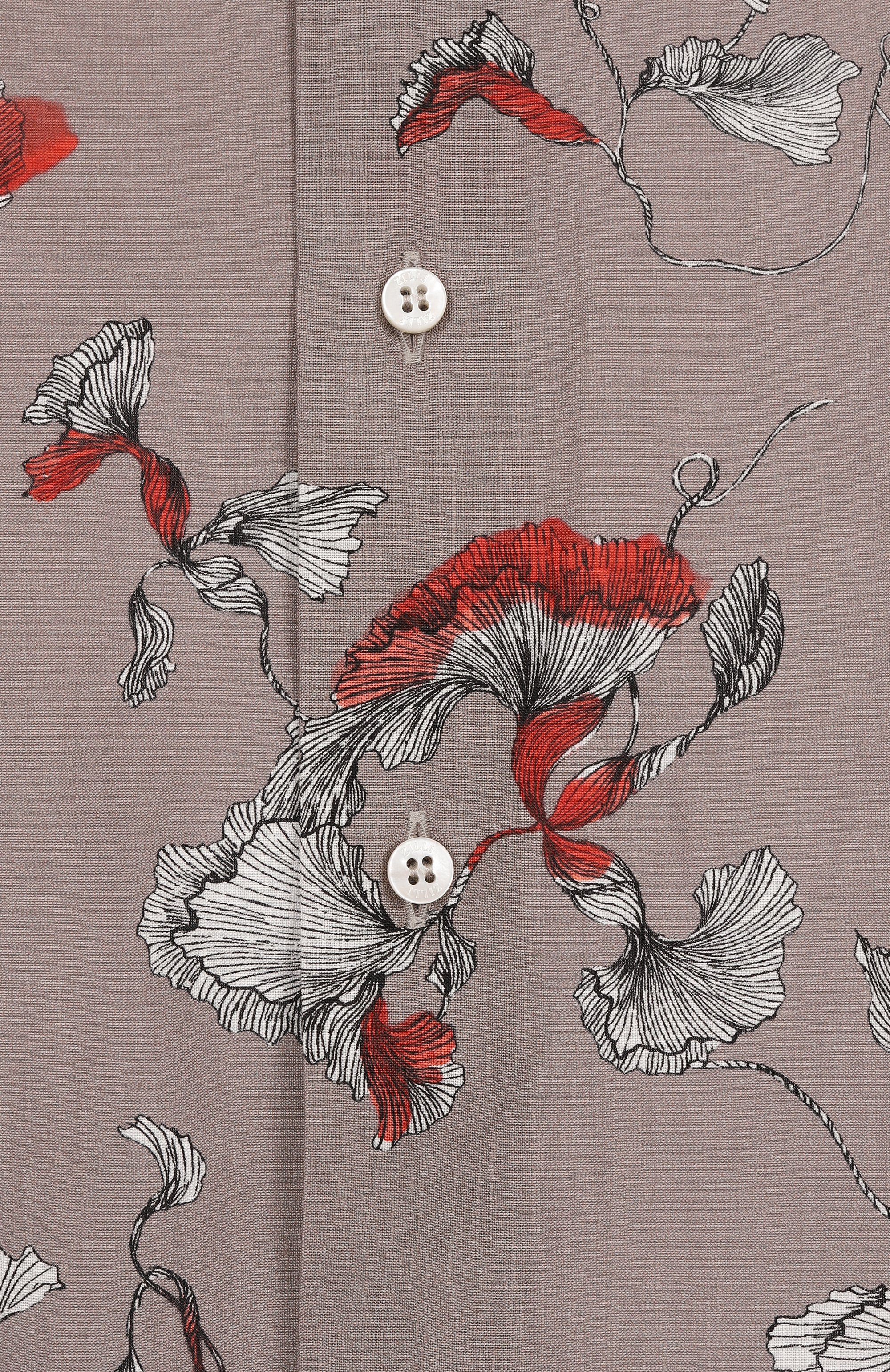 Рубашка изо льна и хлопка ZILLI, арт. SP0Z01M085024002F, фото 6