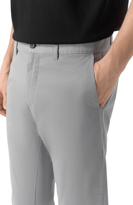 Хлопковые брюки BOSS Orange 50510933 Серый  50510933 Фото 5