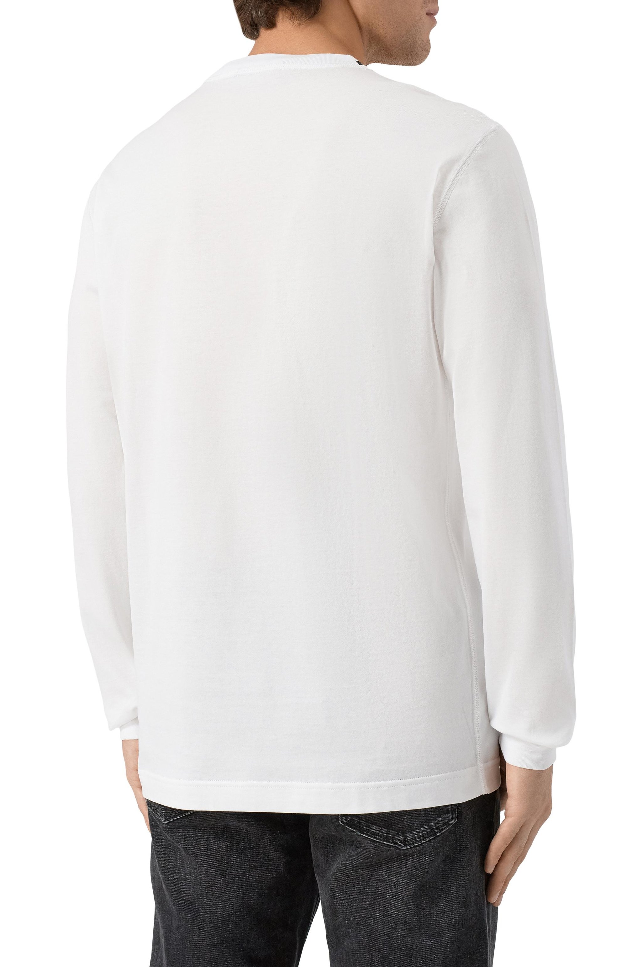 Хлопковый лонгслив DOLCE & GABBANA белого цвета по цене 52150 руб., арт. G8PV0T/FU7EQ, фото 4 Хлопковый лонгслив DOLCE & GABBANA, арт. G8PV0T/FU7EQ, фото 4