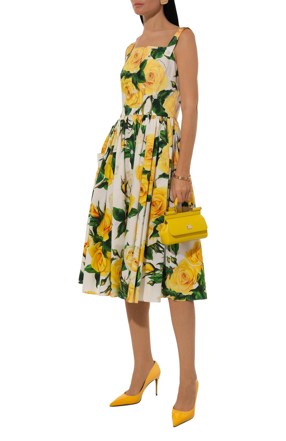 Хлопковое платье DOLCE & GABBANA, арт. F6ZT0T/HS5M3, фото 2