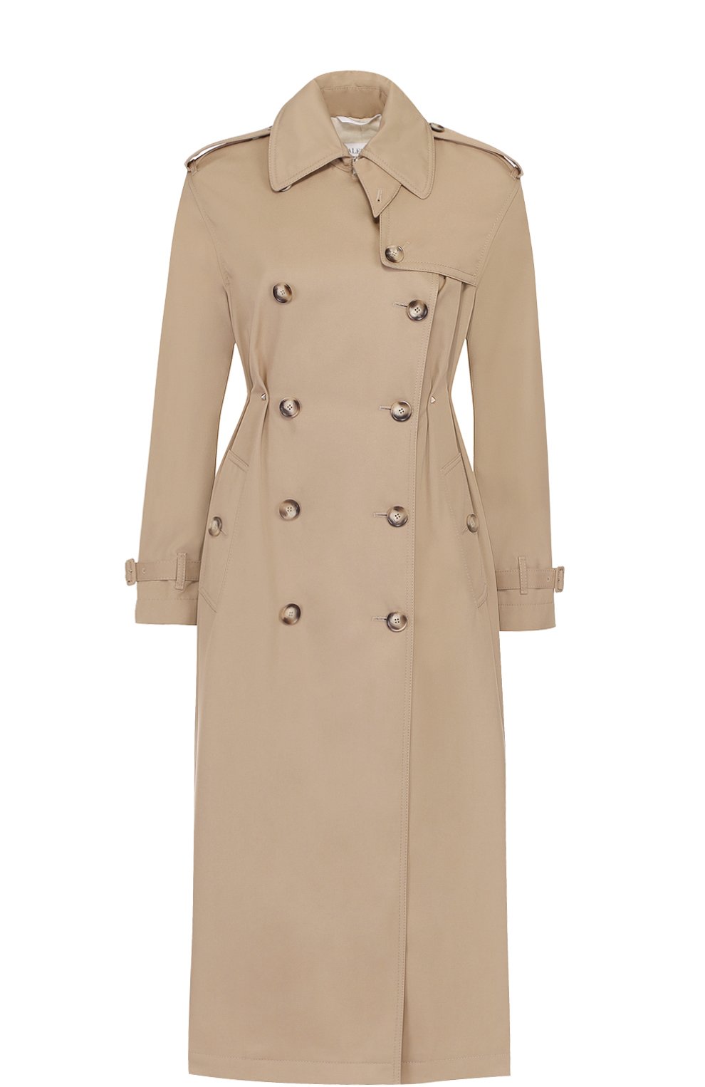 Двубортный удлиненный тренч с защипами и погонами VALENTINO, арт. MB3CA1F0/2PQ, фото 1