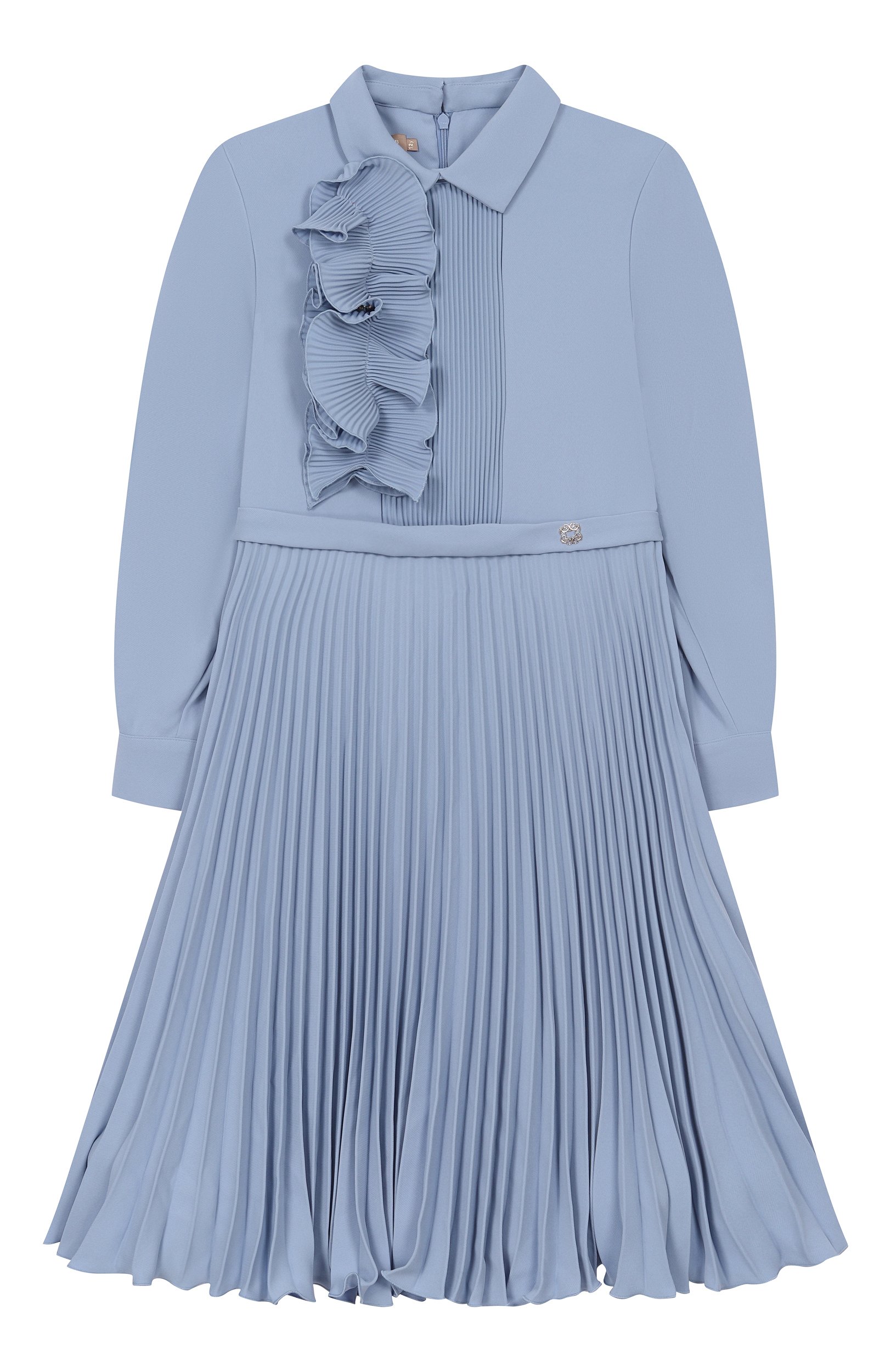 Платье ELIE SAAB KIDS голубого цвета по цене 103500 руб., арт. EFAB141 LU/TS1036_001, фото 1 Платье ELIE SAAB KIDS, арт. EFAB141 LU/TS1036_001, фото 1