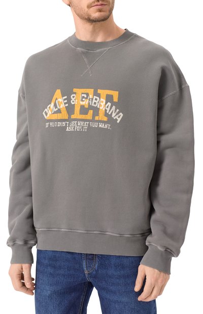Хлопковый свитшот DOLCE & GABBANA, арт. G9BALT/G7NTR, фото 3