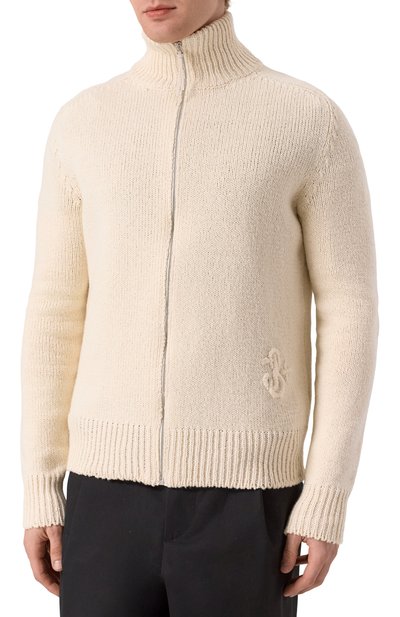 Кардиган из хлопка и шерсти JIL SANDER, арт. J47HP0014-J15442, фото 3