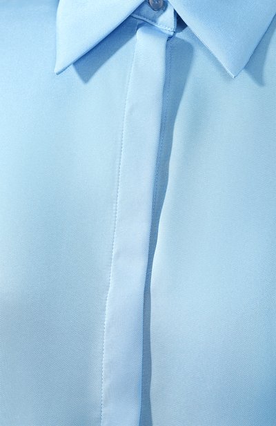 Рубашка VICTORIA, VICTORIA BECKHAM голубого цвета по цене 22950 руб., арт. 2419WSH000089C, фото 5 Рубашка VICTORIA, VICTORIA BECKHAM, арт. 2419WSH000089C, фото 5