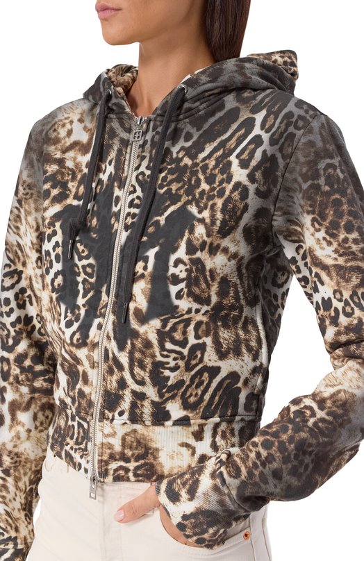 Хлопковая толстовка Ksubi x Mowalola Ksubi KXM25FL002 Леопардовый  KXM25FL002 Фото 5