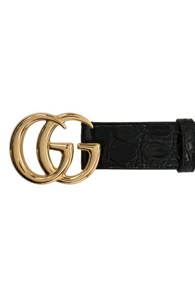 Ремень из кожи каймана GUCCI черного цвета по цене 87600 руб., арт. 400593/E7I00/CCR0, фото 3 Ремень из кожи каймана GUCCI, арт. 400593/E7I00/CCR0, фото 3