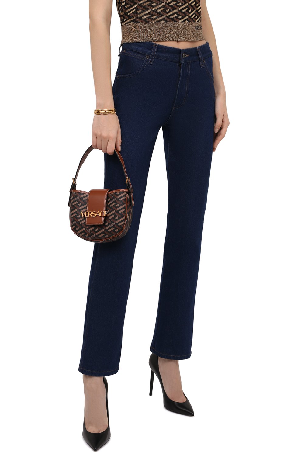 Сумка monogram mini VERSACE, арт. 1001915/1A01444, фото 6