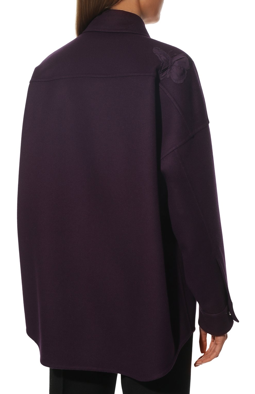 Куртка из шерсти и кашемира VALENTINO фиолетового цвета по цене 475000 руб., арт. XB3CIAR96JA, фото 4 Куртка из шерсти и кашемира VALENTINO, арт. XB3CIAR96JA, фото 4
