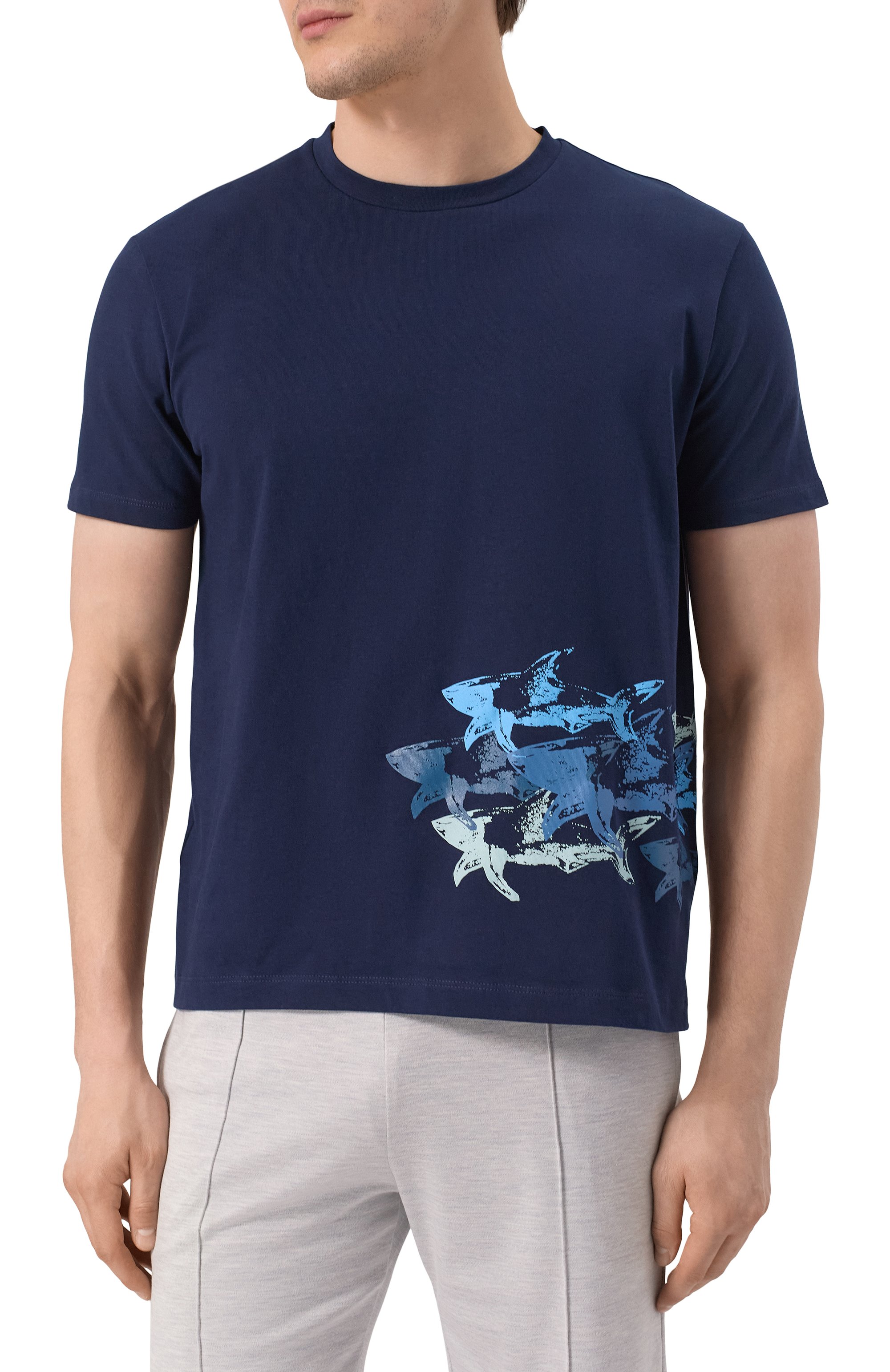 Хлопковая футболка PAUL&SHARK, арт. 25411040, фото 3