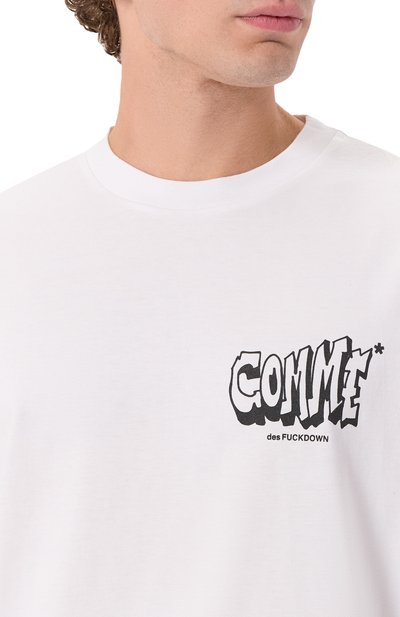 Хлопк�овая футболка COMME DES FUCKDOWN, арт. CFABM01784, фото 5