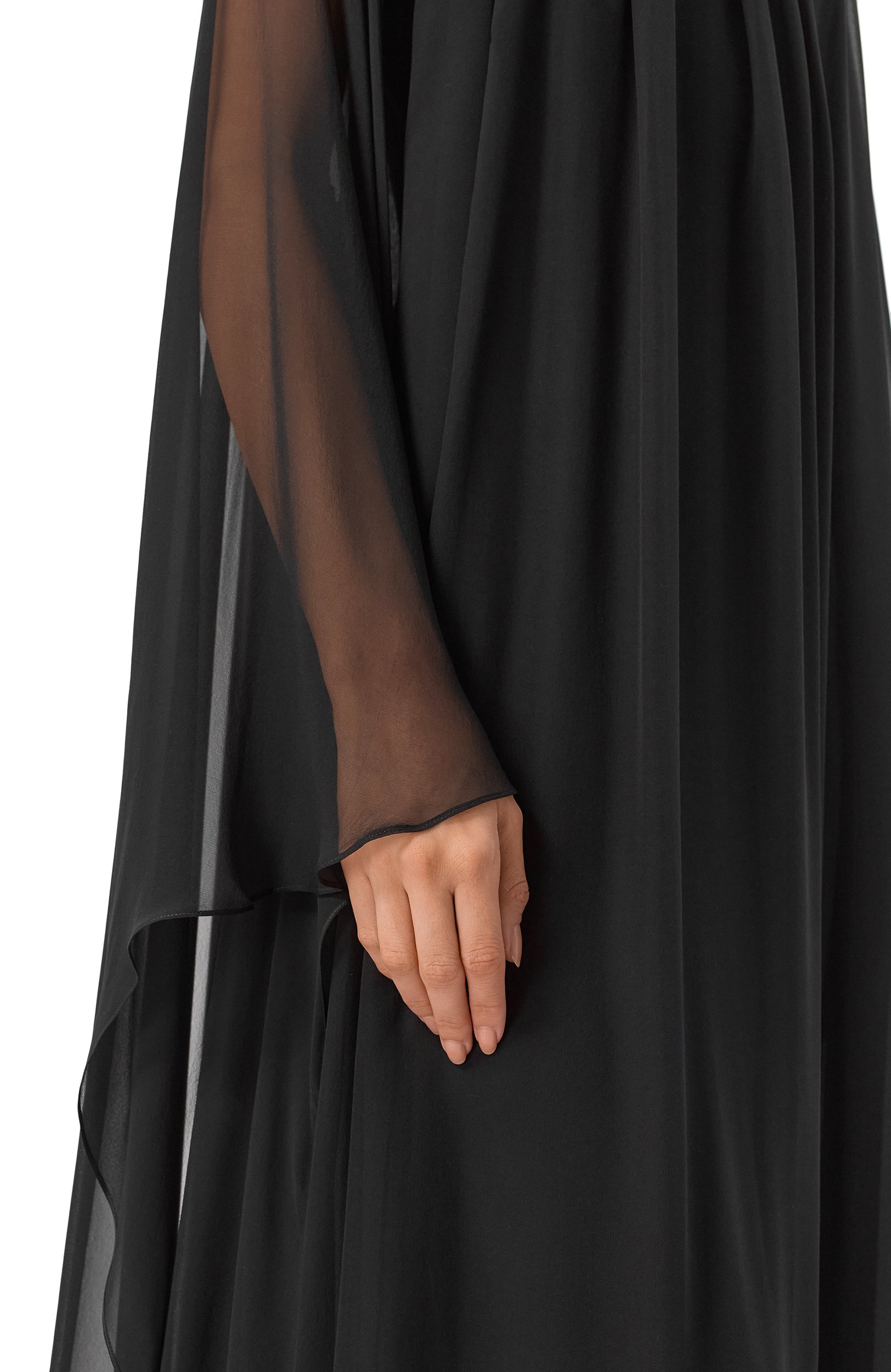 Шелковое платье ZUHAIR MURAD черного цвета по цене 440500 руб., арт. PKA26015/CHSI028, фото 4 Шелковое платье ZUHAIR MURAD, арт. PKA26015/CHSI028, фото 4