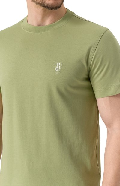 Хлопковая футболка BURBERRY, арт. 8105177, фото 5