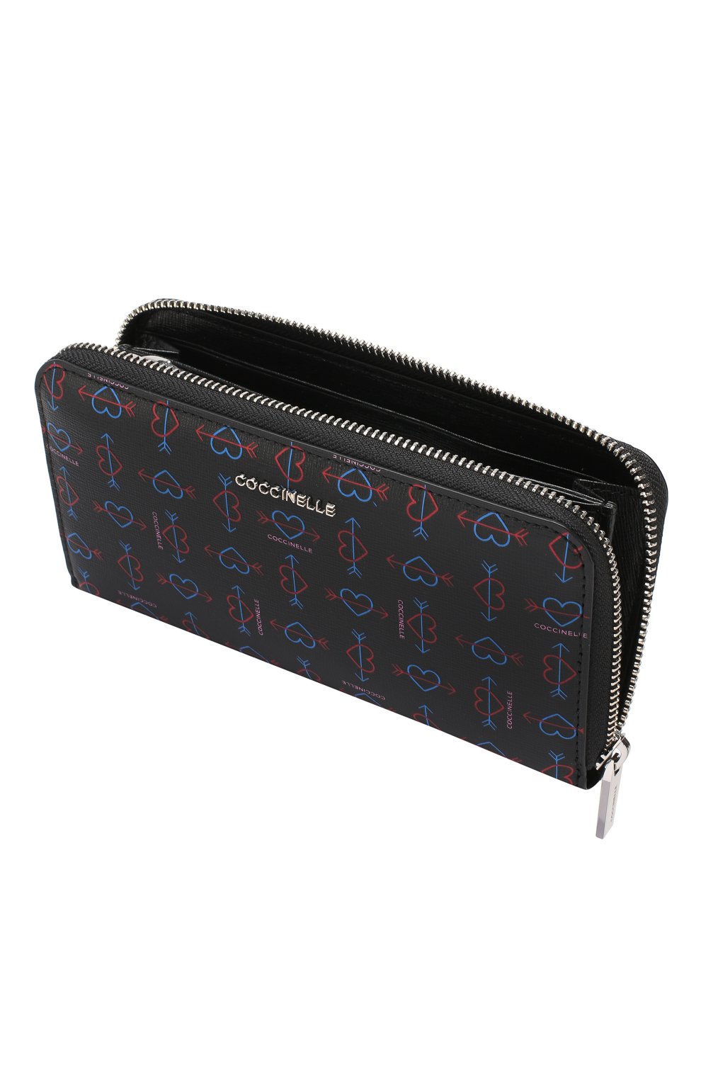 Кожаный кошелек COCCINELLE черного цвета по цене 15650 руб., арт. E2 DX8 11 04 01, фото 3 Кожаный кошелек COCCINELLE, арт. E2 DX8 11 04 01, фото 3