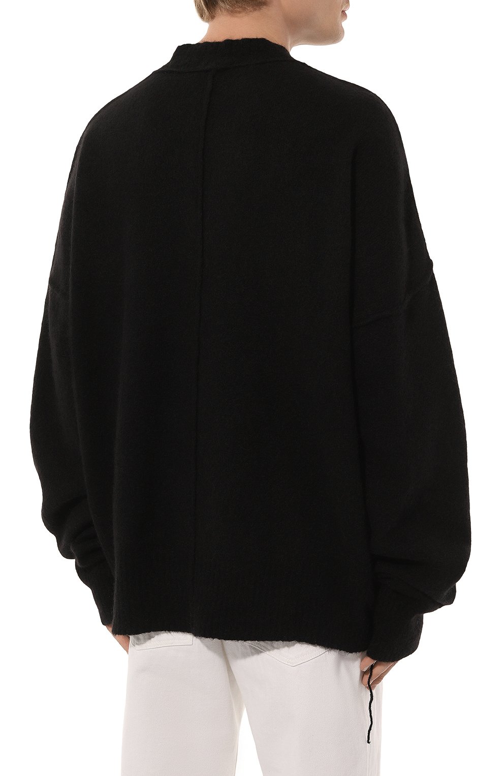 Шерстяной свитер ANDREA YA'AQOV черного цвета по цене 57150 руб., арт. 24MMAG51, фото 4 Шерстяной свитер ANDREA YA'AQOV, арт. 24MMAG51, фото 4