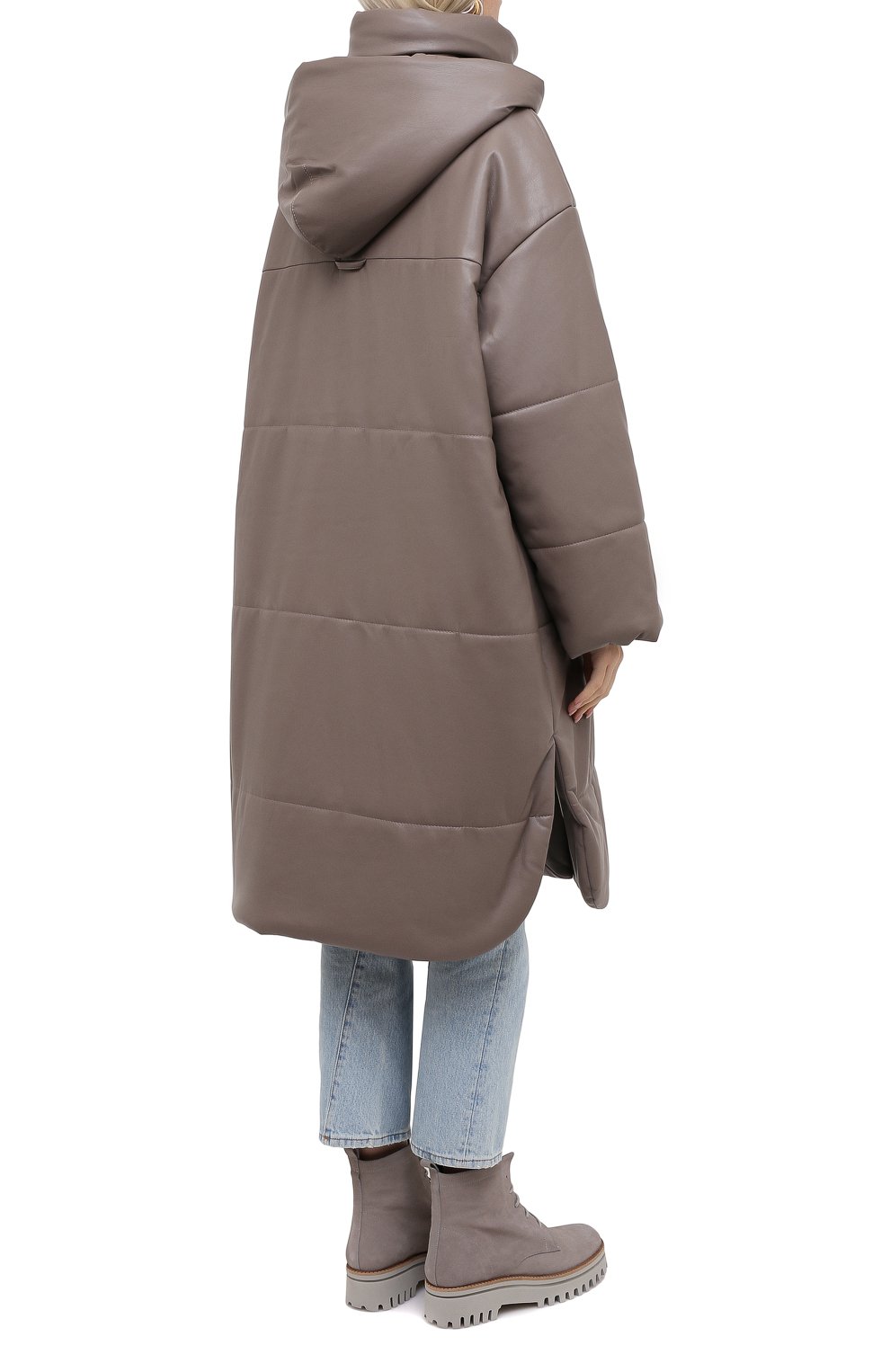 Пальто из экокожи NANUSHKA, арт. ESKA_CLAY_VEGAN LEATHER, фото 4